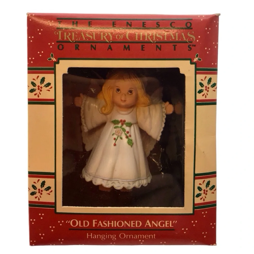 Enesco 1988 “Old Fashioned Angel” Christmas Ornament